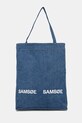 Τσάντα Samsoe Samsoe SALUCA υφασμάτινο μπλε U25100002