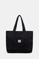 Βαμβακερή τσάντα Carhartt WIP Parker Tote Bag λείο μαύρο I034595.89XX