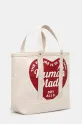 Human Made cotton bag Canvas Tote Large HM29GD004 beige SS25