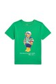 Polo Ralph Lauren tricou de bumbac pentru copii print verde 322853828042