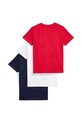 Дитяча бавовняна футболка Polo Ralph Lauren 3-pack 322884456001 червоний SS25