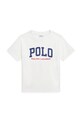 Polo Ralph Lauren tricou de bumbac pentru copii print alb 322958159002