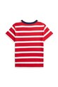 Детская хлопковая футболка Polo Ralph Lauren 322958170001 красный SS25