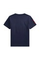 Детская хлопковая футболка Polo Ralph Lauren 323832907039 тёмно-синий SS25