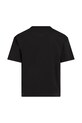 Мальчик Детская хлопковая футболка Calvin Klein Jeans 0 IB0IB02356.PPYA чёрный