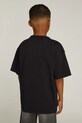 Calvin Klein Jeans t-shirt bawełniany dziecięcy 0 czarny IB0IB02356.PPYA