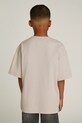 Calvin Klein Jeans t-shirt bawełniany dziecięcy 0 beżowy IB0IB02361.PPYA