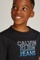Calvin Klein Jeans t-shirt bawełniany dziecięcy 0 IB0IB02362.PPYA czarny