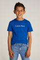 Calvin Klein Jeans tricou de bumbac pentru copii 0 print albastru IU0IU00682.104.116.PPYA