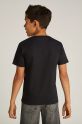 Calvin Klein Jeans t-shirt bawełniany dziecięcy 0 czarny IU0IU00683.104.116.PPYA