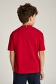 Dječja pamučna majica kratkih rukava Tommy Hilfiger crvena KB0KB09601.74.122.PPYA