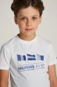 Tommy Hilfiger t-shirt bawełniany dziecięcy biały KB0KB09350.98.122.PPYA