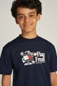 Tommy Hilfiger tricou de bumbac pentru copii negru KB0KB09354.74.122.PPYA