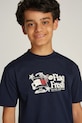 Tommy Hilfiger t-shirt bawełniany dziecięcy czarny KB0KB09354.74.122.PPYA