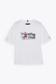 Детская хлопковая футболка Tommy Hilfiger KB0KB09354.128.176.PPYA белый SS25