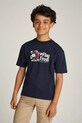 Tommy Hilfiger tricou de bumbac pentru copii print negru KB0KB09354.128.176.PPYA