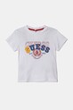 Guess tricou de bumbac pentru copii print alb I5RI00.K8HM4.PPYA