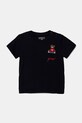 Guess t-shirt bawełniany niemowlęcy aplikacja granatowy I5RI03.I3Z14.PPYA