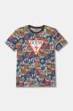 Guess tricou de bumbac pentru copii print verde L5RI05.K8HM4.PPYA