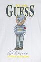 Παιδικό βαμβακερό μπλουζάκι Guess λευκό L5RI17.K8HM4.PPYA