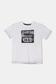 Детская хлопковая футболка Guess круглый вырез белый L5RI22.K8HM4.PPYA