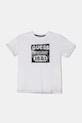 Guess t-shirt bawełniany dziecięcy okrągły biały L5RI22.K8HM4.PPYA