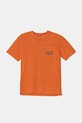 Детская хлопковая футболка Guess L5RI30.K8HM4.PPYA оранжевый SS25