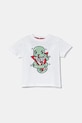 Guess t-shirt bawełniany dziecięcy nadruk biały N5RI03.K6XN4.PPYA
