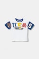 Guess t-shirt in cotone per bambini sovrastampa bianco N5RI07.KCNQ4.PPYA