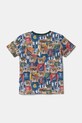 Guess t-shirt bawełniany dziecięcy N5RI14.K8HM4.PPYA zielony SS25