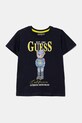 Dječja pamučna majica kratkih rukava Guess pamuk mornarsko plava N5RI20.K8HM4.PPYA