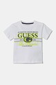 Guess tricou de bumbac pentru copii print alb N5RI23.K8HM4.PPYA