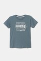 Guess t-shirt bawełniany dziecięcy nadruk niebieski N5RI25.K8HM4.PPYA