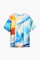 Desigual tricou de bumbac pentru copii 25SBTK01 albastru SS25