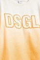 Desigual tricou de bumbac pentru copii portocaliu 25SBTK13