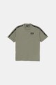 EA7 Emporio Armani tricou de bumbac pentru copii imprimeu verde 7B000054.AF10378