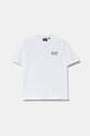 Дитяча бавовняна футболка EA7 Emporio Armani бавовна білий 7B000020.AF10378