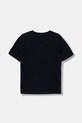 Detské bavlnené tričko EA7 Emporio Armani 7B000020.AF10378 tmavomodrá AW25