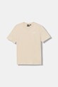 EA7 Emporio Armani t-shirt bawełniany dziecięcy nadruk beżowy 7B000020.AF10378