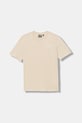 EA7 Emporio Armani t-shirt bawełniany dziecięcy nadruk beżowy 7B000020.AF10378