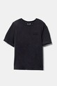 EA7 Emporio Armani t-shirt bawełniany dziecięcy nadruk szary 7B000020.AF10378