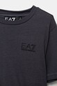 Chłopiec EA7 Emporio Armani t-shirt bawełniany dziecięcy 7B000020.AF10378 szary