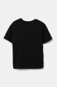 EA7 Emporio Armani tricou de bumbac pentru copii 7B000020.AF10378 negru SS25