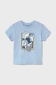 Mayoral t-shirt in cotone per bambini prodotto per bambini blu 106.3E.Baby.PPYA