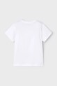 Mayoral t-shirt bawełniany dziecięcy 170.5F.Mini.PPYA biały SS25