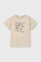 Mayoral tricou de bumbac pentru copii print bej 170.5F.Mini.PPYA