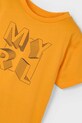 Băieți Mayoral tricou de bumbac pentru copii 170.5F.Mini.PPYA portocaliu