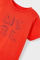 CHLAPEC Dětské bavlněné tričko Mayoral 170.5F.Mini.PPYA červená