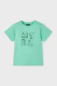 Mayoral tricou de bumbac pentru copii 170.5F.Mini.PPYA verde SS25