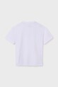 Mayoral t-shirt bawełniany dziecięcy 840.7C.Junior.PPYA biały SS25